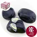 Chinese Cobbles - Polished Black Granite